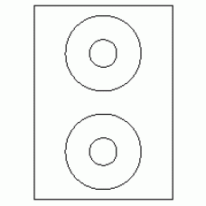 530 - Label Shape - CD/DVD - 2 labels per sheet